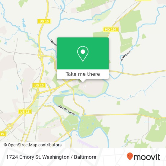1724 Emory St, Frederick, MD 21701 map