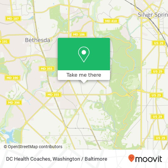 Mapa de DC Health Coaches, 5608 Broad Branch Rd NW