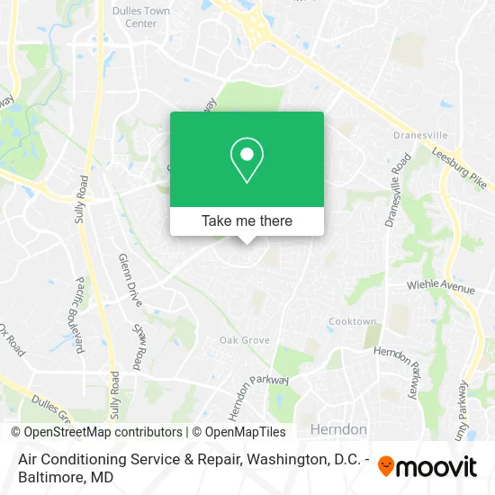 Air Conditioning Service & Repair map