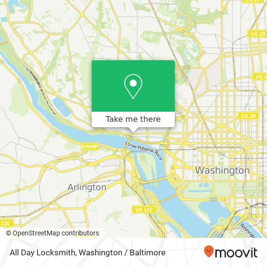 All Day Locksmith, 3347 M St NW map
