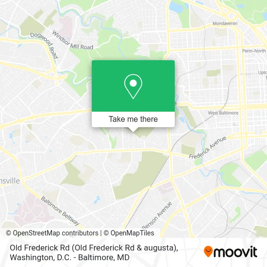 Old Frederick Rd map