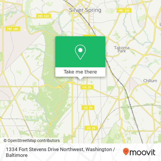 1334 Fort Stevens Drive Northwest, 1334 Fort Stevens Dr NW, Washington, DC 20011, USA map