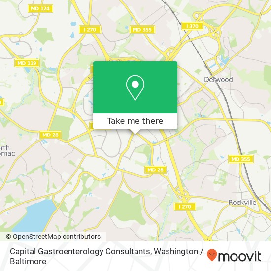 Capital Gastroenterology Consultants, 15005 Shady Grove Rd map