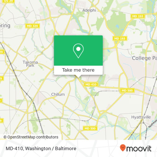 Mapa de MD-410, Hyattsville, MD 20782