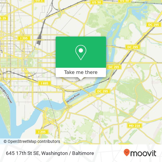 645 17th St SE, Washington, DC 20003 map