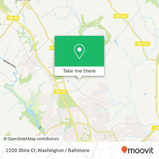 2200 Shire Ct, Bel Air, MD 21015 map