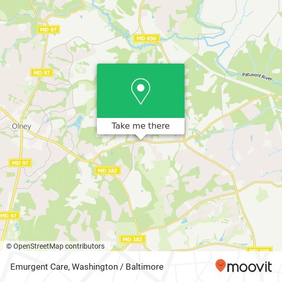 Emurgent Care, 900 Olney Sandy Spring Rd map