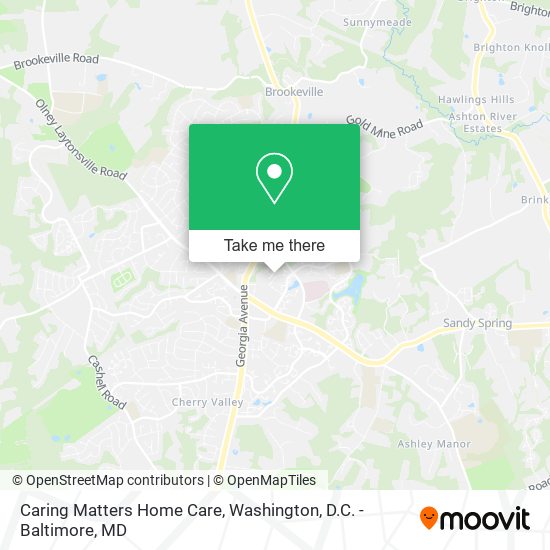 Caring Matters Home Care map