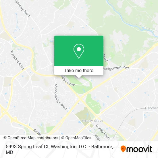 5993 Spring Leaf Ct, Elkridge, MD 21075 map