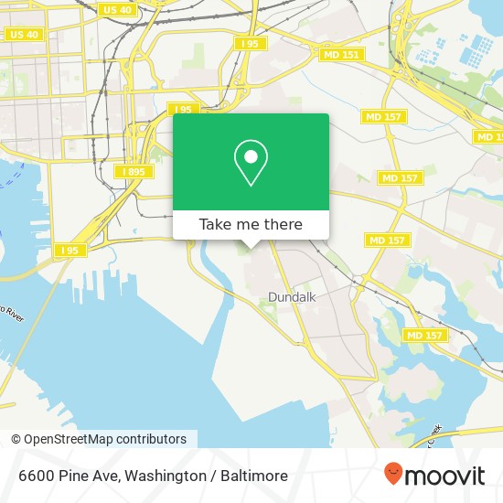 6600 Pine Ave, Dundalk, MD 21222 map