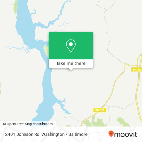 Mapa de 2401 Johnson Rd, Huntingtown, MD 20639