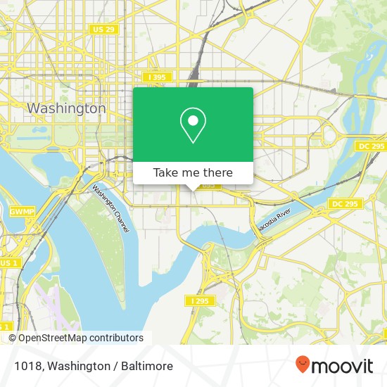 Mapa de 1018, 909 New Jersey Ave SE #1018, Washington, DC 20003, USA