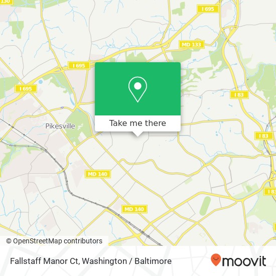 Fallstaff Manor Ct, Baltimore, MD 21209 map