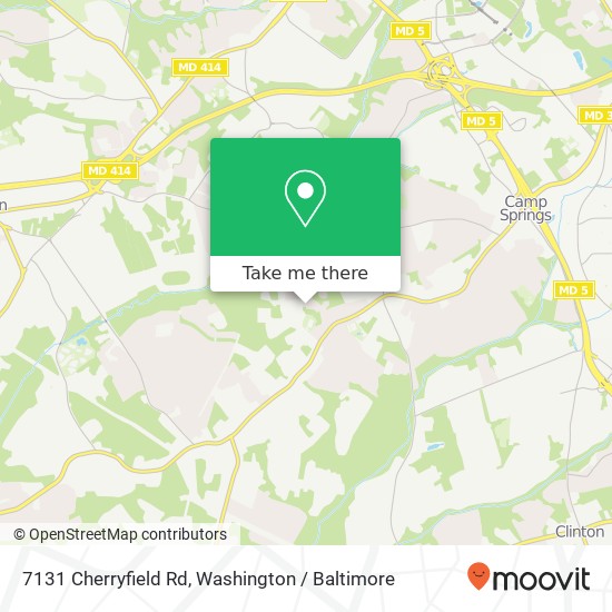 Mapa de 7131 Cherryfield Rd, Fort Washington, MD 20744