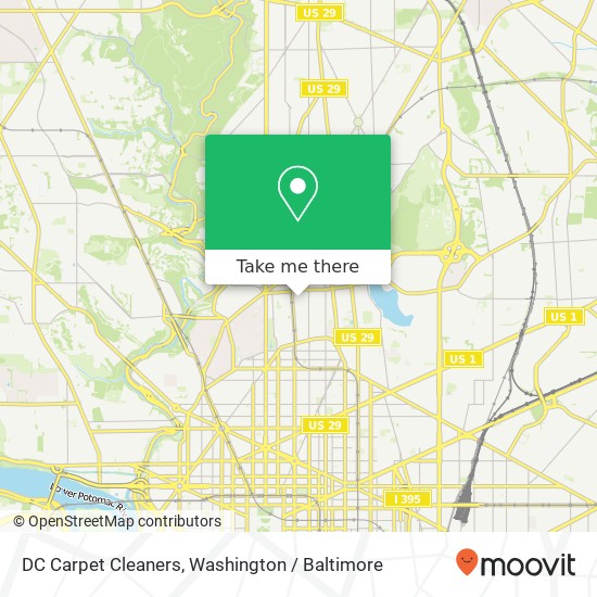 DC Carpet Cleaners, 1352 Girard St NW map