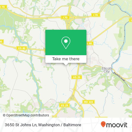 3650 St Johns Ln, Ellicott City, MD 21042 map