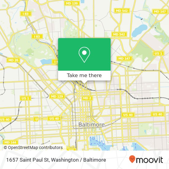 1657 Saint Paul St, Baltimore, MD 21202 map