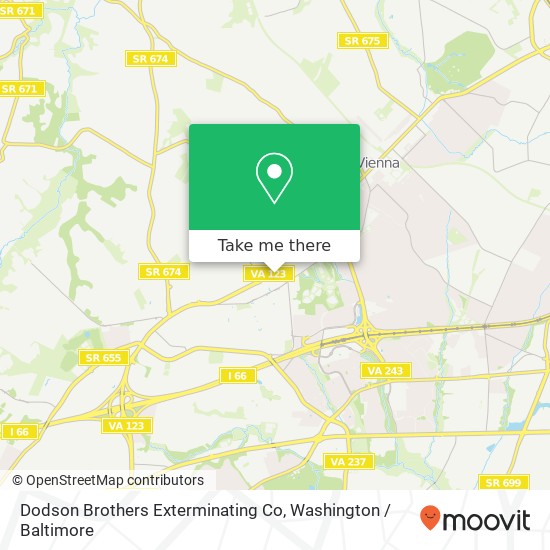 Mapa de Dodson Brothers Exterminating Co, 2702 Sutton Rd