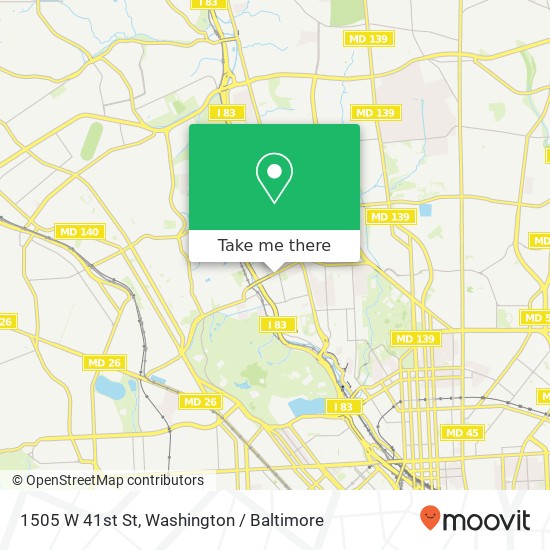 1505 W 41st St, Baltimore, MD 21211 map