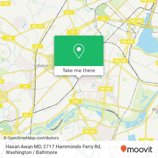 Hasan Awan MD, 2717 Hammonds Ferry Rd map