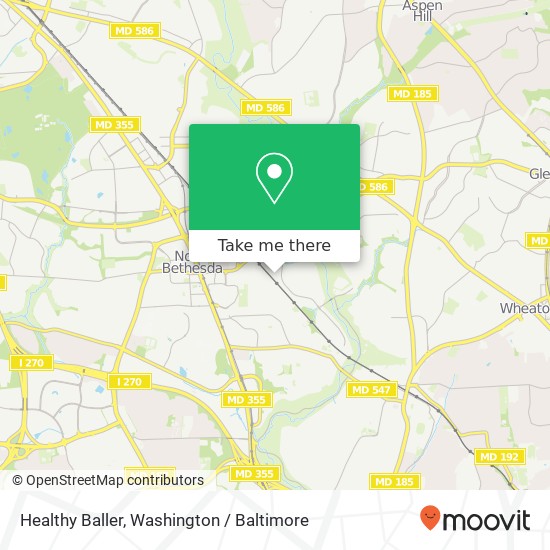 Mapa de Healthy Baller, 4944 Wyaconda Rd