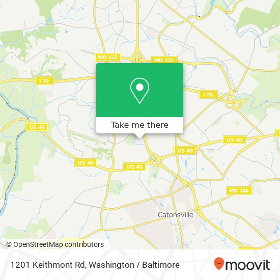 1201 Keithmont Rd, Catonsville, MD 21228 map