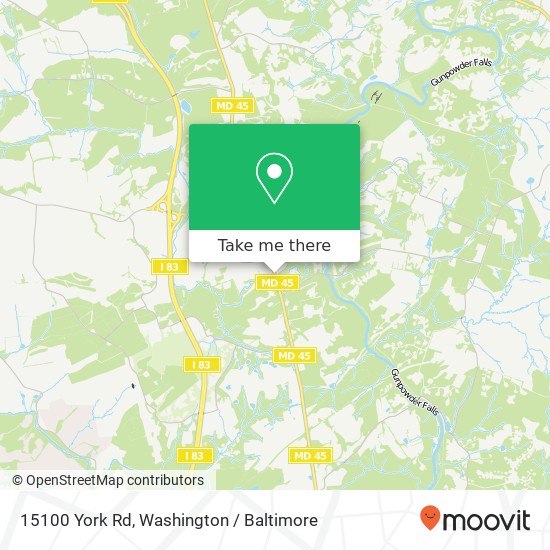 Mapa de 15100 York Rd, Sparks Glencoe, MD 21152