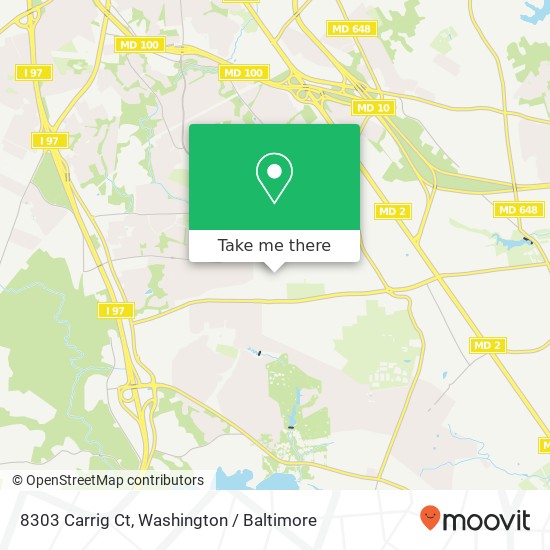 Mapa de 8303 Carrig Ct, Millersville, MD 21108