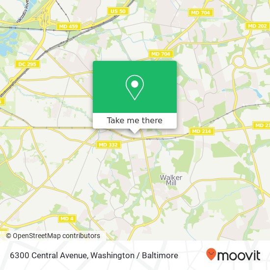 6300 Central Avenue, 6300 Central Ave, Seat Pleasant, MD 20743, USA map