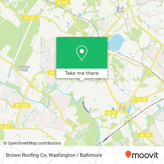 Brown Roofing Co map