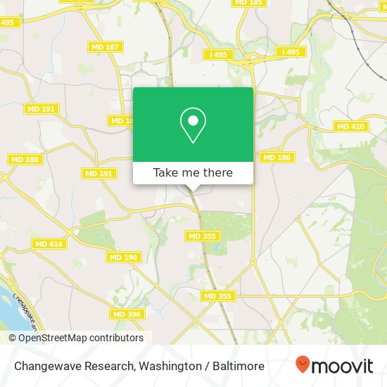 Mapa de Changewave Research, 7101 Wisconsin Ave