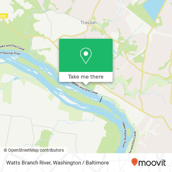 Mapa de Watts Branch River