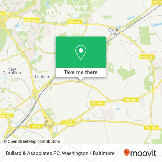 Mapa de Bullard & Associates PC, 9500 Annapolis Rd