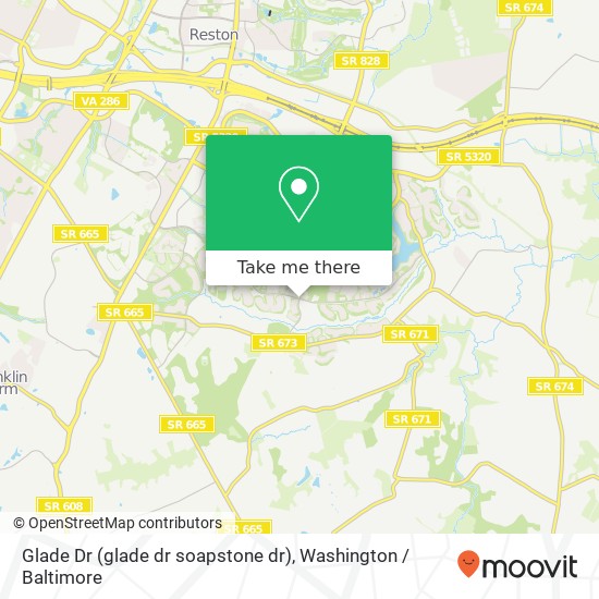 Glade Dr (glade dr soapstone dr), Reston, VA 20191 map