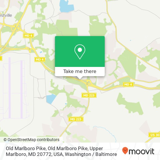 Old Marlboro Pike, Old Marlboro Pike, Upper Marlboro, MD 20772, USA map