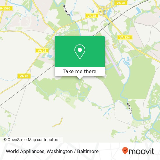 Mapa de World Appliances, 11310 Trenton Ct