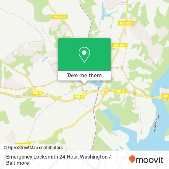 Emergency Locksmith 24 Hour, 14745 Main St map