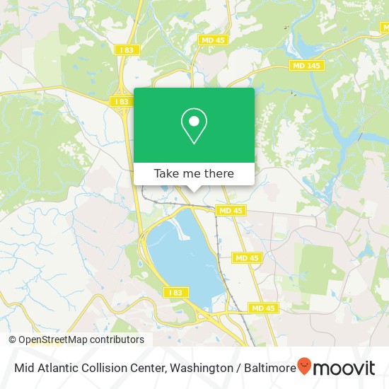 Mapa de Mid Atlantic Collision Center, 105 Beaver Ct