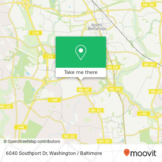 6040 Southport Dr, Bethesda, MD 20814 map