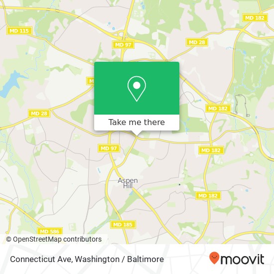 Mapa de Connecticut Ave, Silver Spring, MD 20906