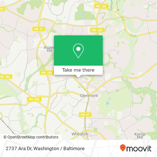 2737 Ara Dr, Silver Spring, MD 20906 map