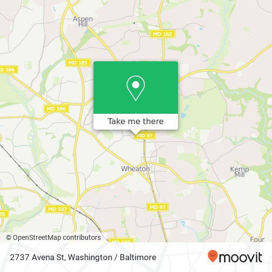 Mapa de 2737 Avena St, Silver Spring, MD 20902