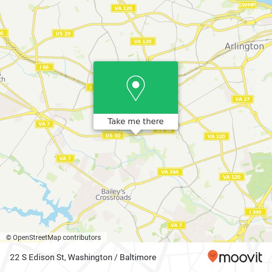 22 S Edison St, Arlington, VA 22204 map