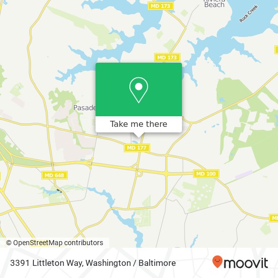 3391 Littleton Way, 3391 Littleton Way, Pasadena, MD 21122, USA map
