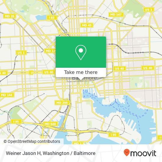 Mapa de Weiner Jason H, 120 E Baltimore St