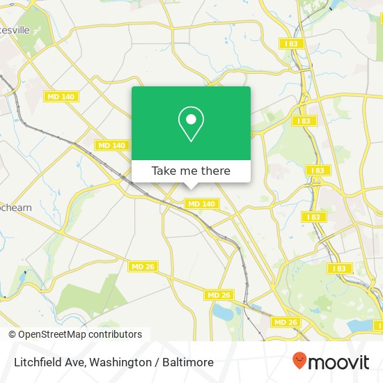 Litchfield Ave, Baltimore, MD 21215 map