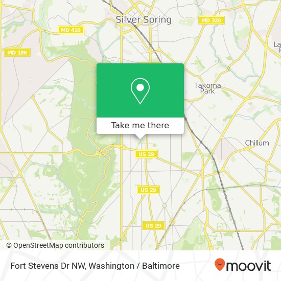 Fort Stevens Dr NW, Washington, DC 20011 map