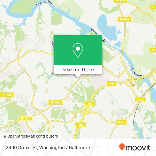 Mapa de 2400 Drexel St, Woodbridge, VA 22192