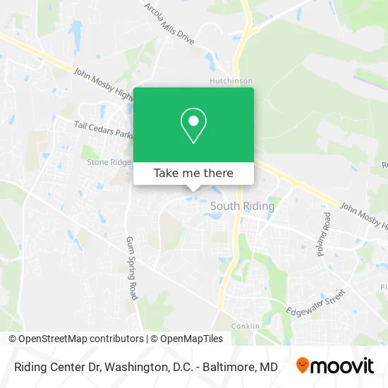 Riding Center Dr map