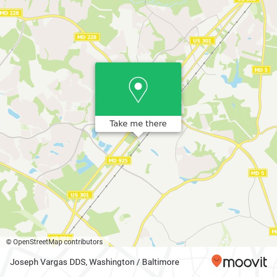 Mapa de Joseph Vargas DDS, 3500 Old Washington Rd